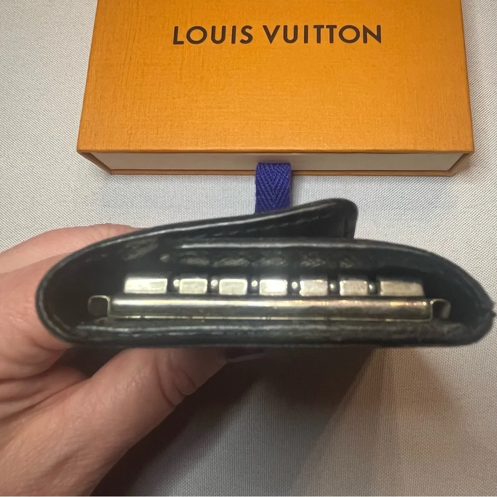 Louis Vuitton Key Holder Damier Ebene Graphite BLACK/GREY 100% Authentic - Picture 8 of 14
